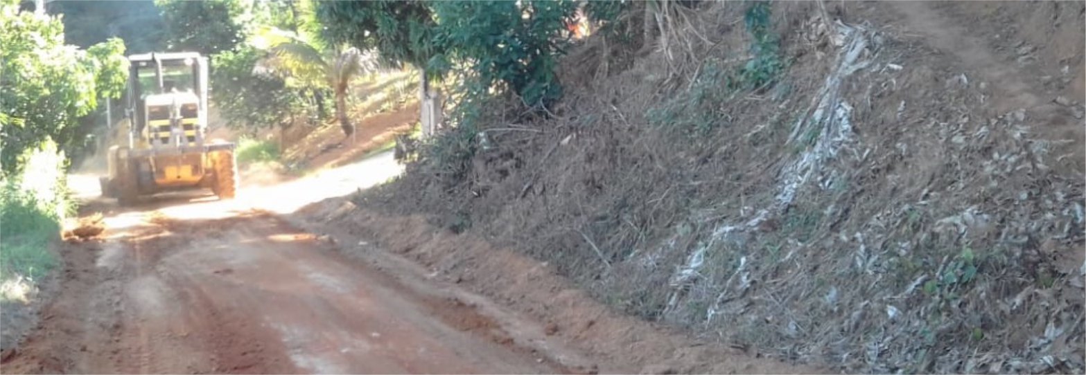 Prefeitura realiza patrolamento, ensaibramento e cascalhamento nas estradas vicinais de Vargem Alta