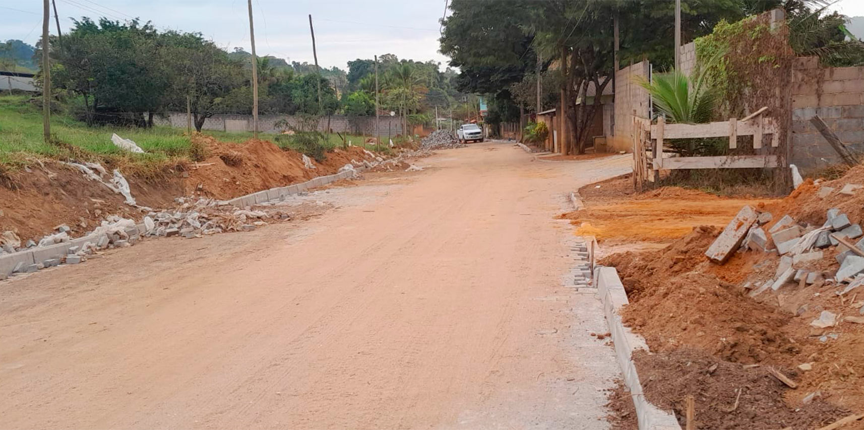Programa Calçamento Rural avança com obras de pavimentação no distrito de Prosperidade, em Vargem Alta