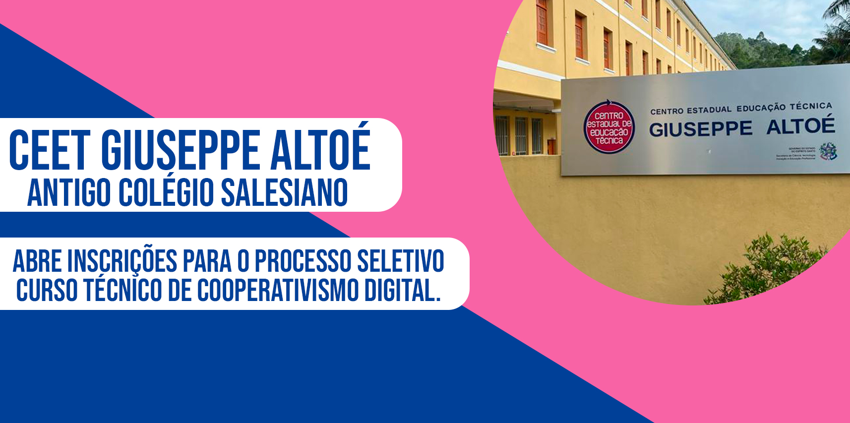 CEET Giuseppe Altoé abre inscrições para curso técnico de Cooperativismo Digital em Vargem Alta