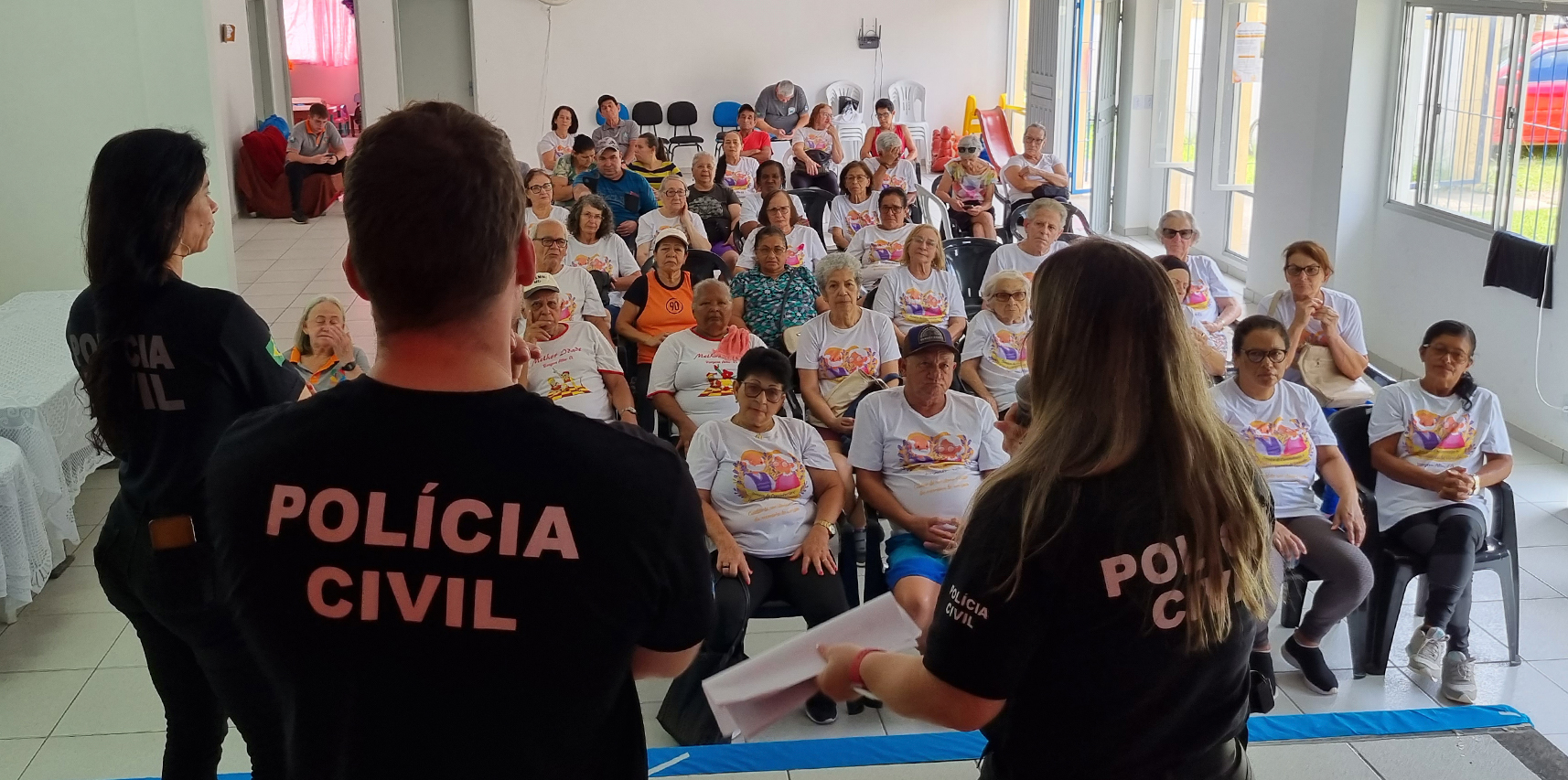 Operação Virtude orienta idosos de Vargem Alta sobre crimes contra a pessoa idosa