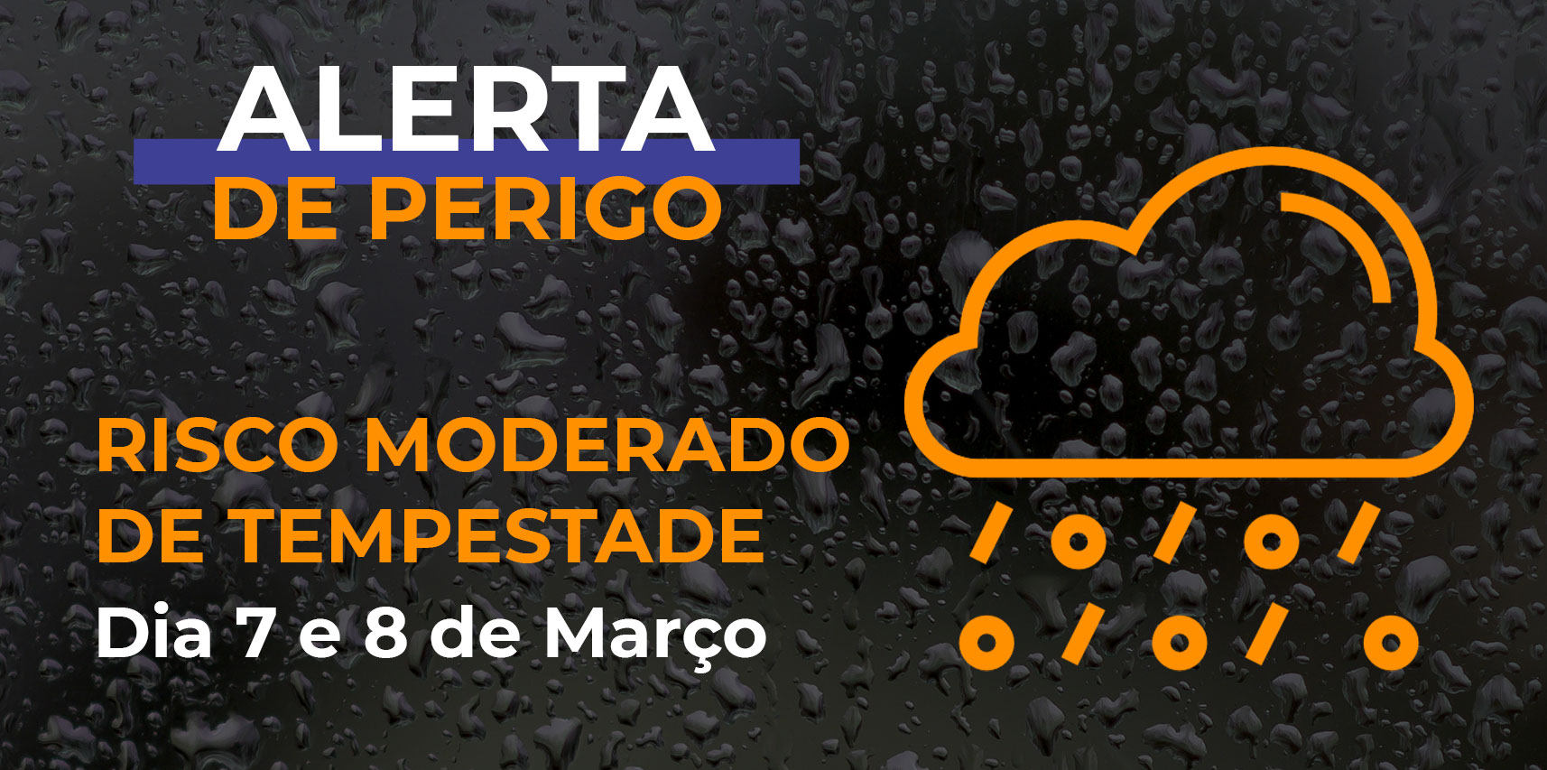 Defesa Civil de Vargem Alta emite alerta para o risco moderado de tempestade para os dias 7 e 8 de março