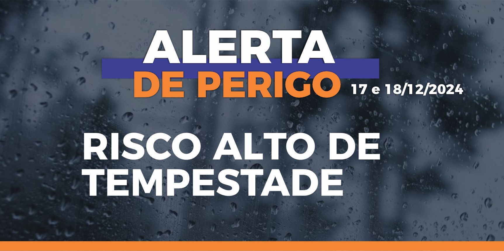 Defesa Civil de Vargem Alta emite alerta para o Risco Alto de tempestade para os dias 17 e 18 de dezembro