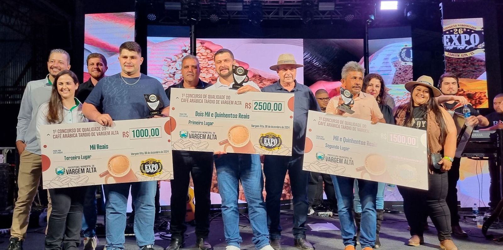 Vargem Alta premia vencedores do 1º Concurso de Qualidade do Café Arábica Tardio