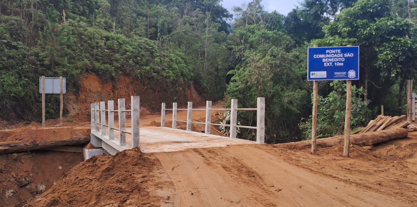 São Benedito recebe nova ponte de concreto