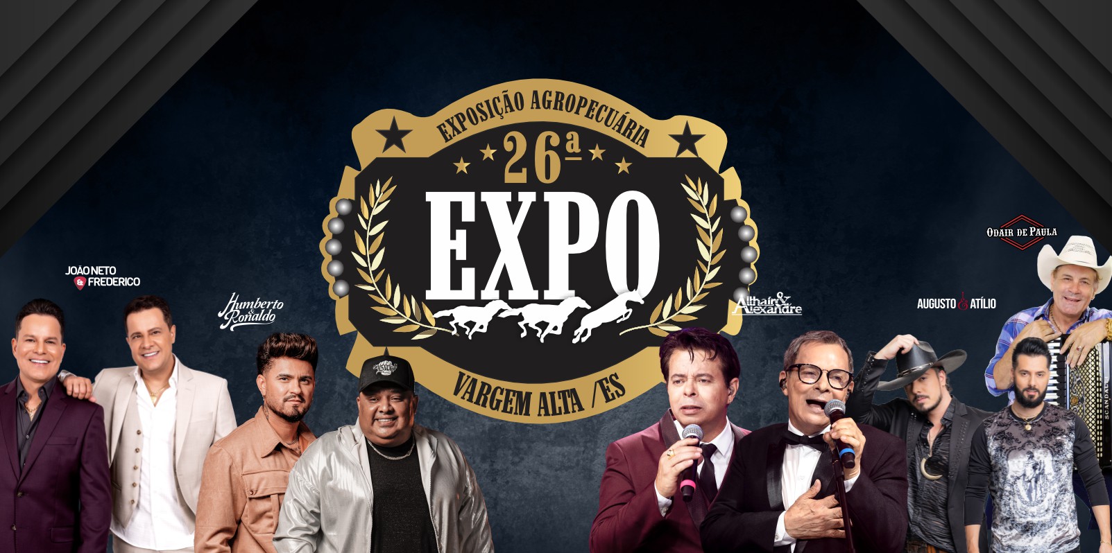 26ª Expo Vargem Alta com atrações musicais nacionais e regionais, rodeio e prova de marcha