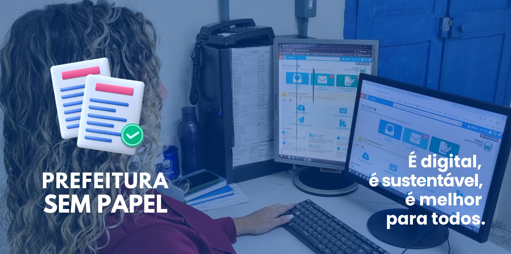 Prefeitura de Vargem Alta inicia uso do protocolo digital com o sistema E-Docs