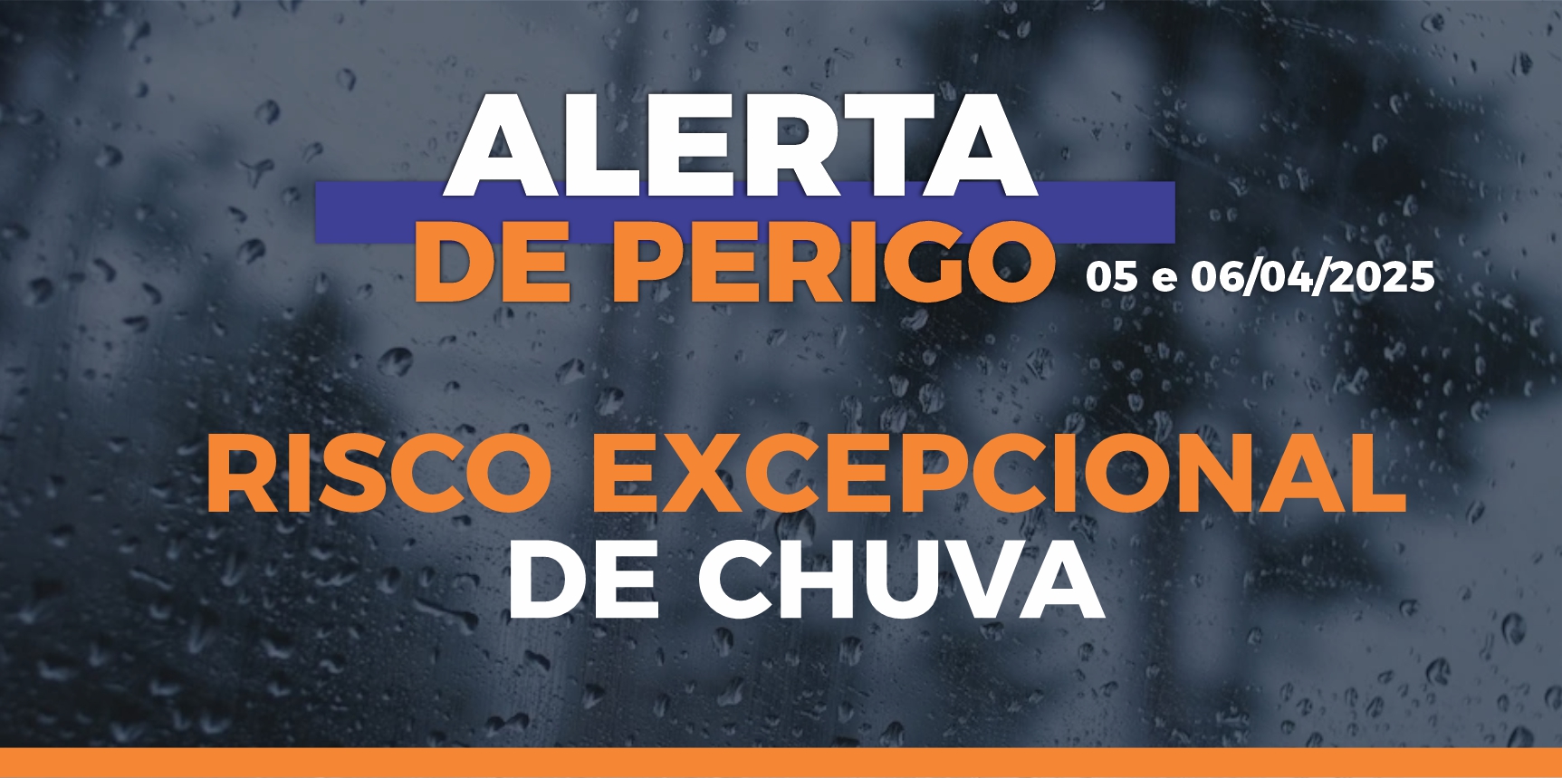 Defesa Civil emite alerta para risco excepcional de chuvas em Vargem Alta