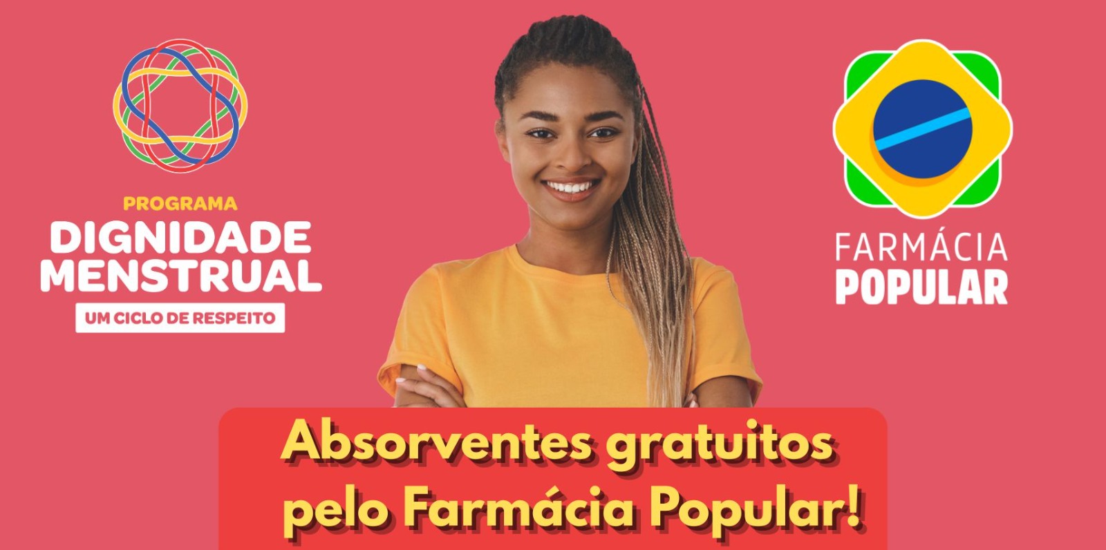 Acesso gratuito a absorventes higiênicos está disponível pelo Programa Dignidade Menstrual