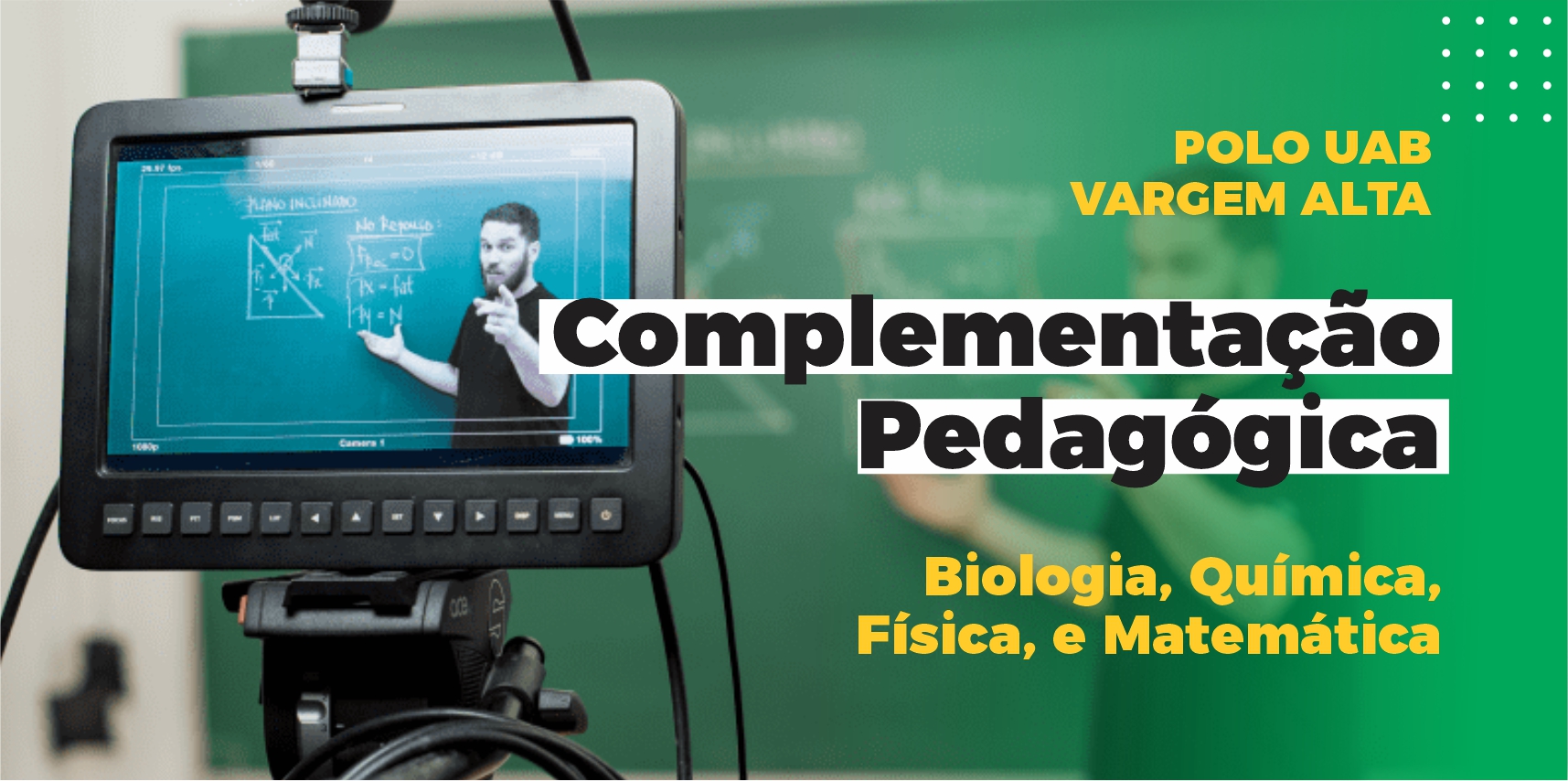 Polo UAB de Vargem Alta oferece Curso de Complementação Pedagógica