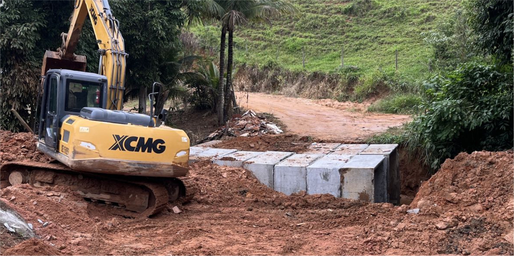 Prefeitura de Vargem Alta instala nova galeria na localidade de Água Mansa para aumentar segurança e prevenir alagamentos