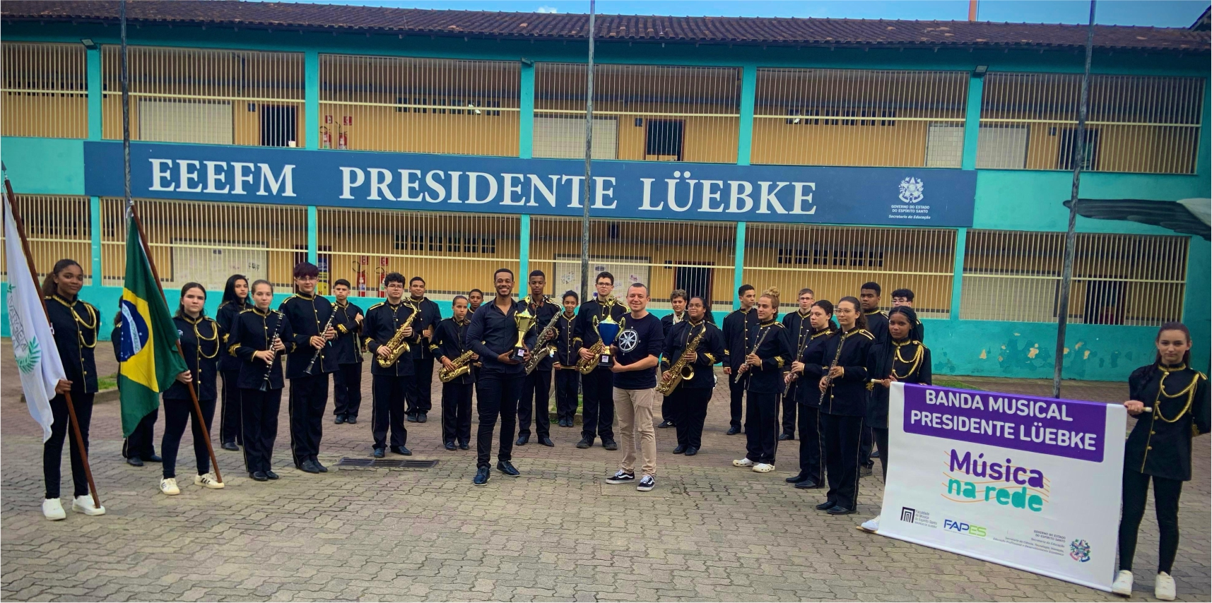 Banda Presidente Lüebke conquista destaque estadual