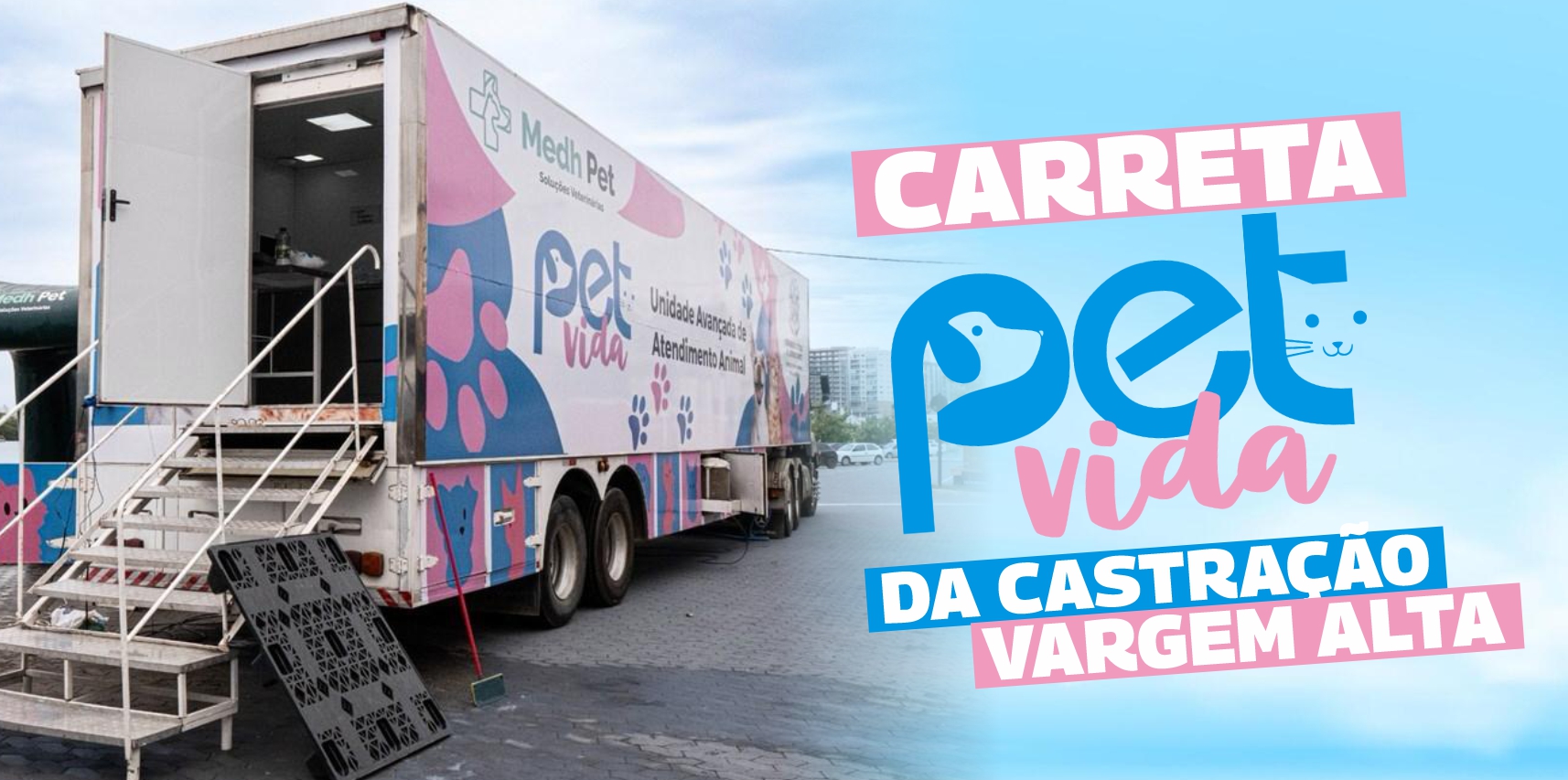 Carreta Pet Vida estará em Vargem Alta nos dias 10 e 11 de março