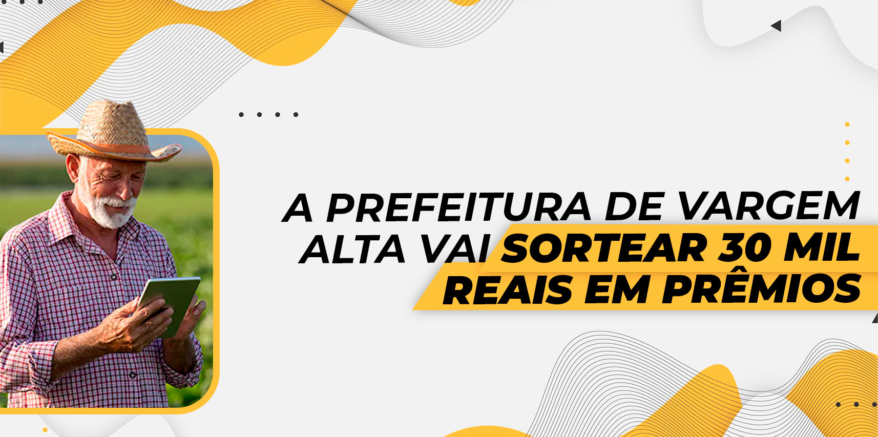 A Prefeitura de Vargem Alta sorteará R$ 30 mil reais em prêmios para os produtores rurais que estiverem com suas as notas fiscais em dia