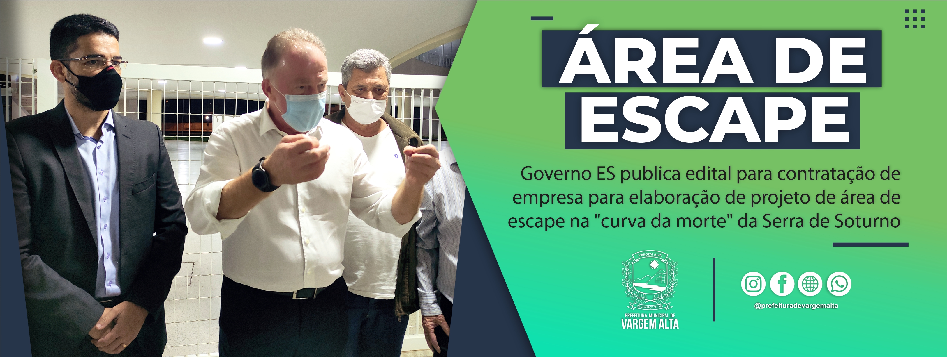 Governo do Estado publica edital para contratação de empresa para elaboração de projeto de área de escape na 