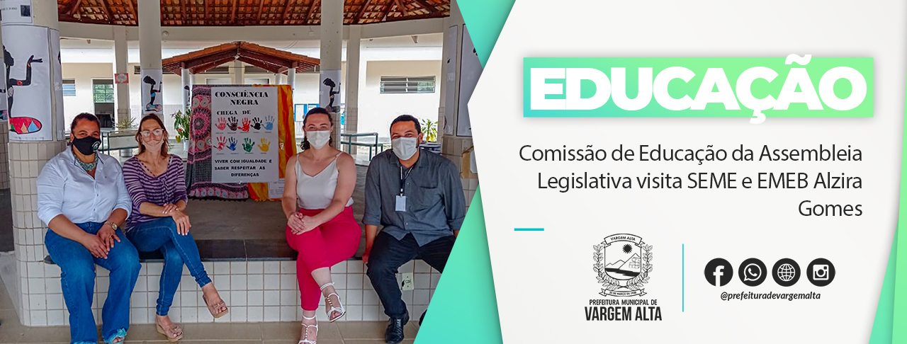 Comissão de Educação da Assembleia Legislativa visita SEME e EMEB Alzira Gomes