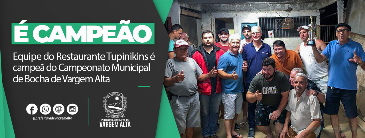 Equipe do Restaurante Tupinikins é campeã do Campeonato Municipal de Bocha de Vargem Alta