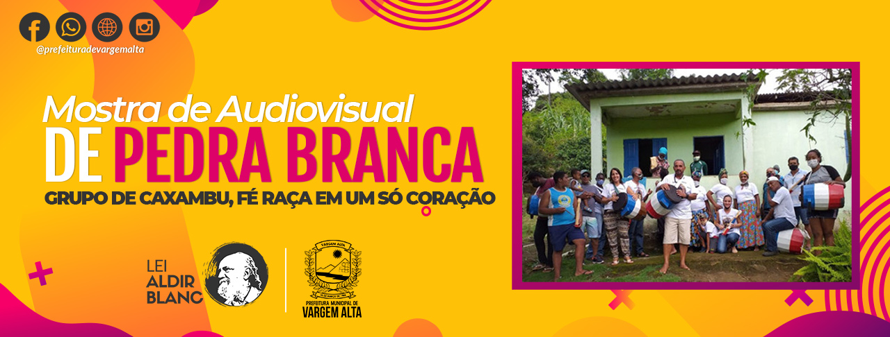 Acontece neste sábado (18) a Mostra de Audiovisual da comunidade Quilombola de Pedra Branca