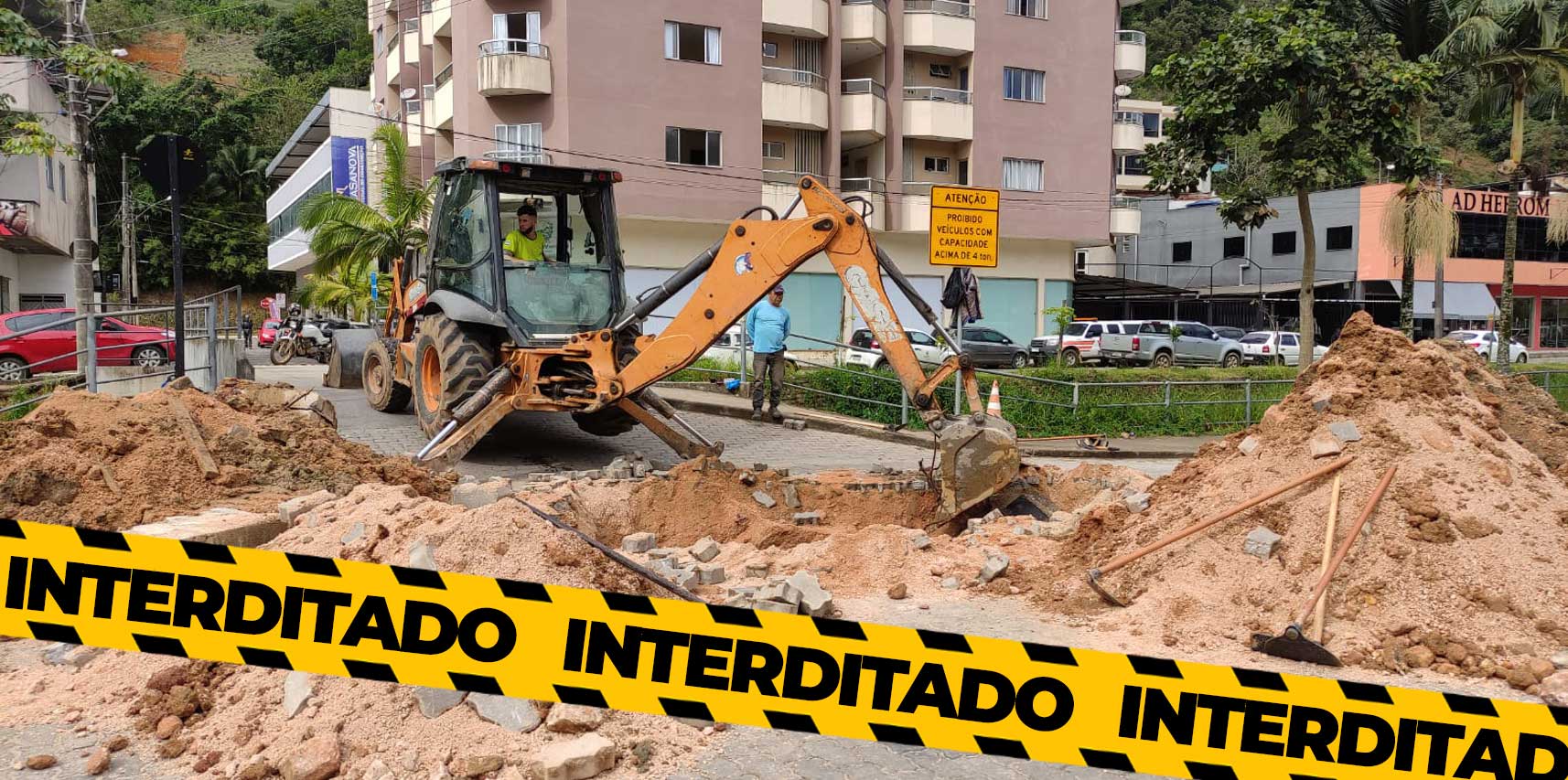 Prefeitura informa que a Avenida José João Sartório estará fechada para manutenção na rede de drenagem