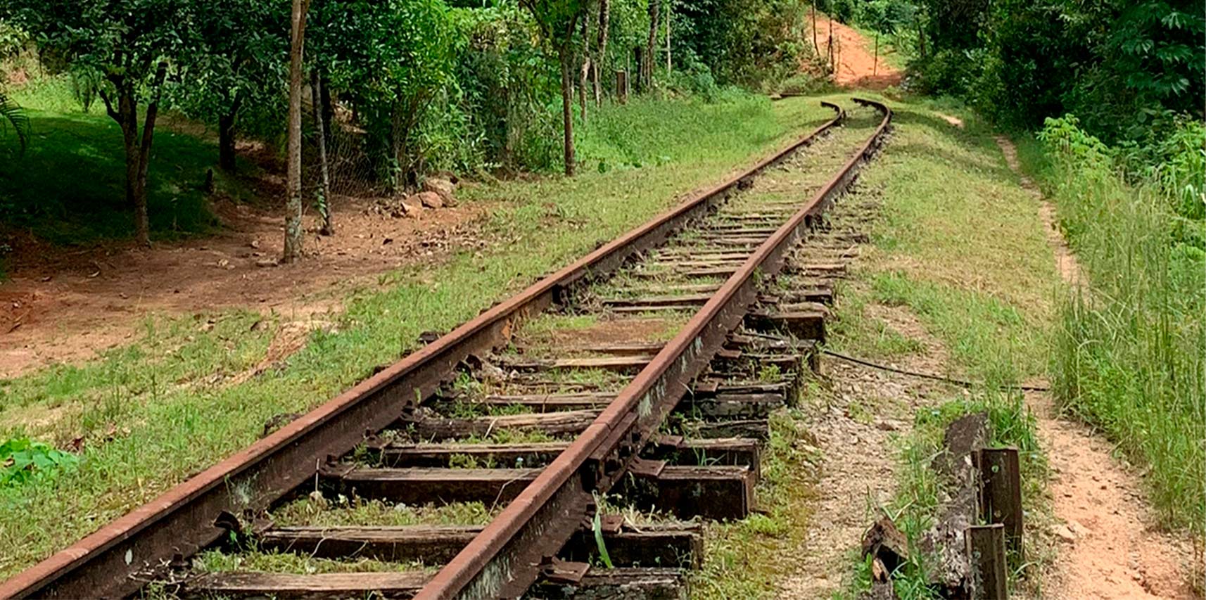 Equipe da Prefeitura realiza limpeza dos trilhos da ferrovia de acesso à ponto turístico de Vargem Alta