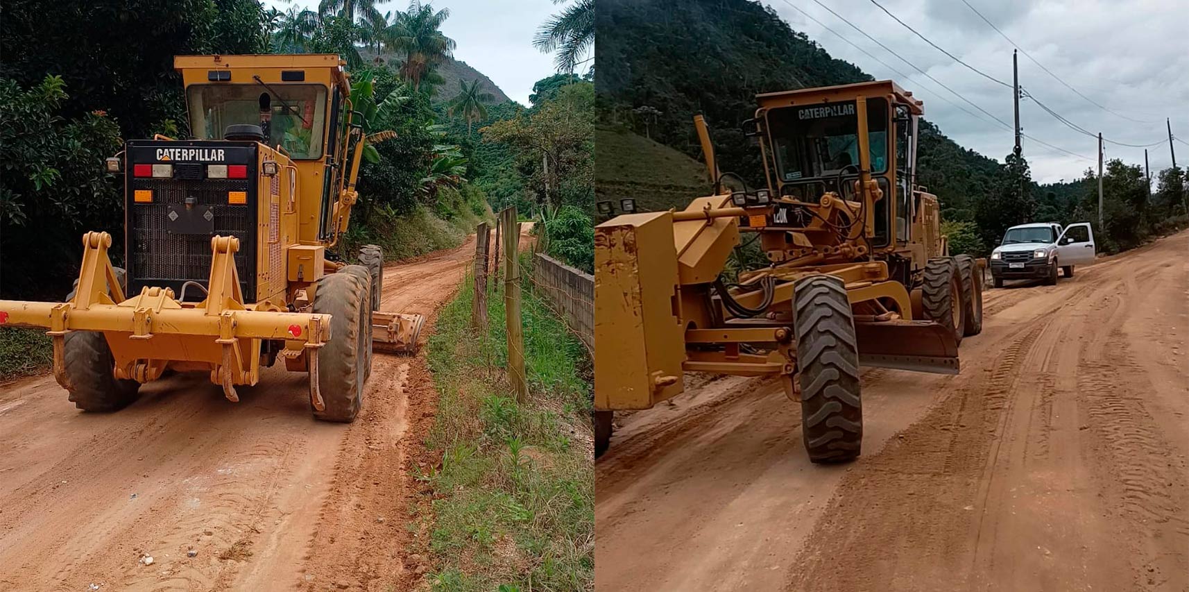 Prefeitura realiza melhorias na estrada da comunidade Jacutinga