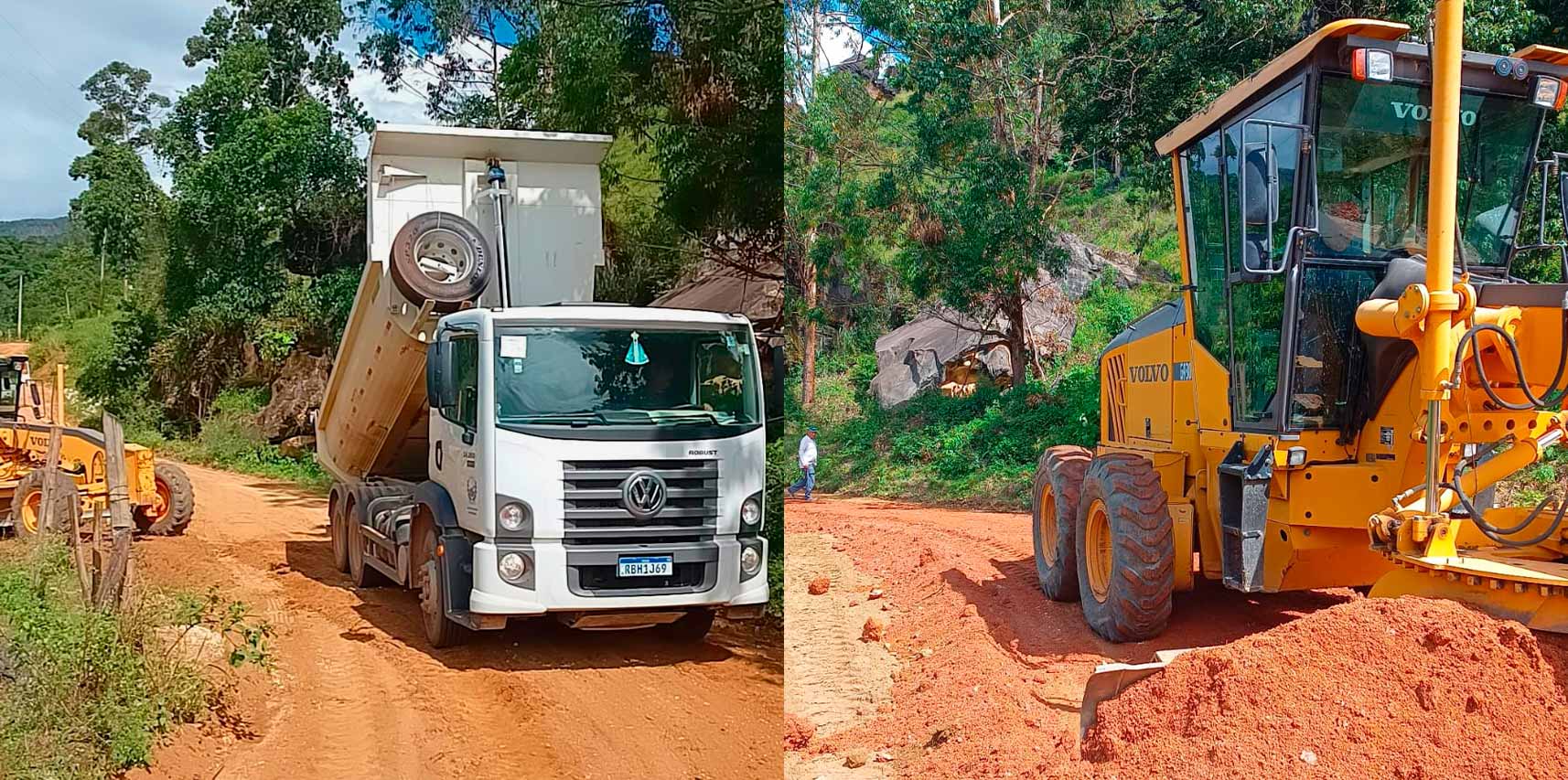 Prefeitura realiza melhorias nas estradas das comunidades de Santo Antônio e Pedra Branca