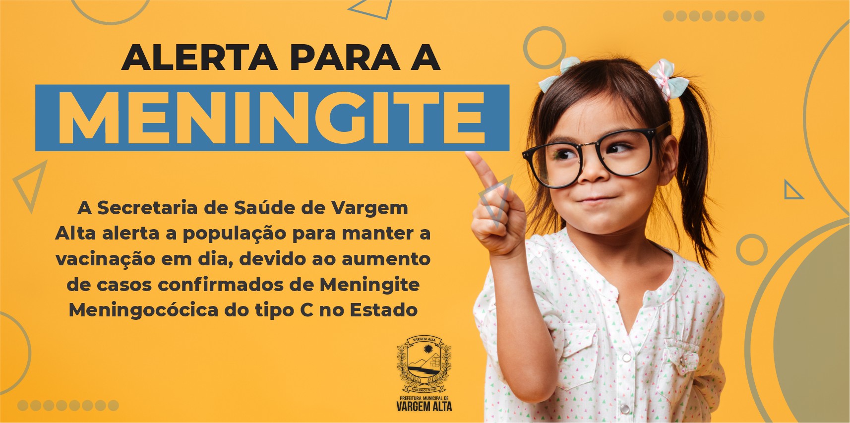 Vargem Alta alerta a população sobre vacinação devido ao aumento de casos de meningite no Estado