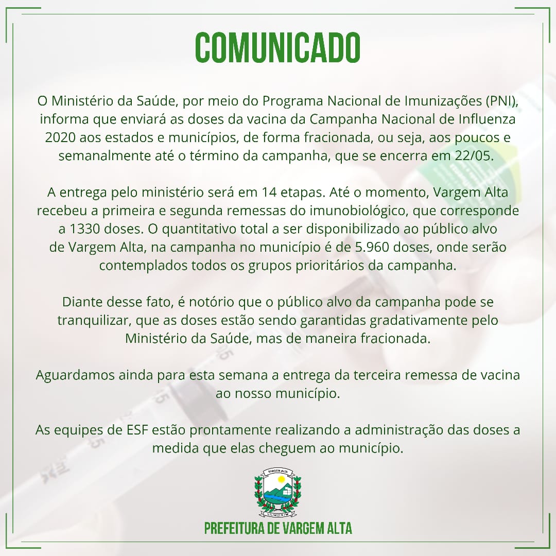 Desafios Para Garantir A Vacinação Dos Brasileiros Projeto Redação