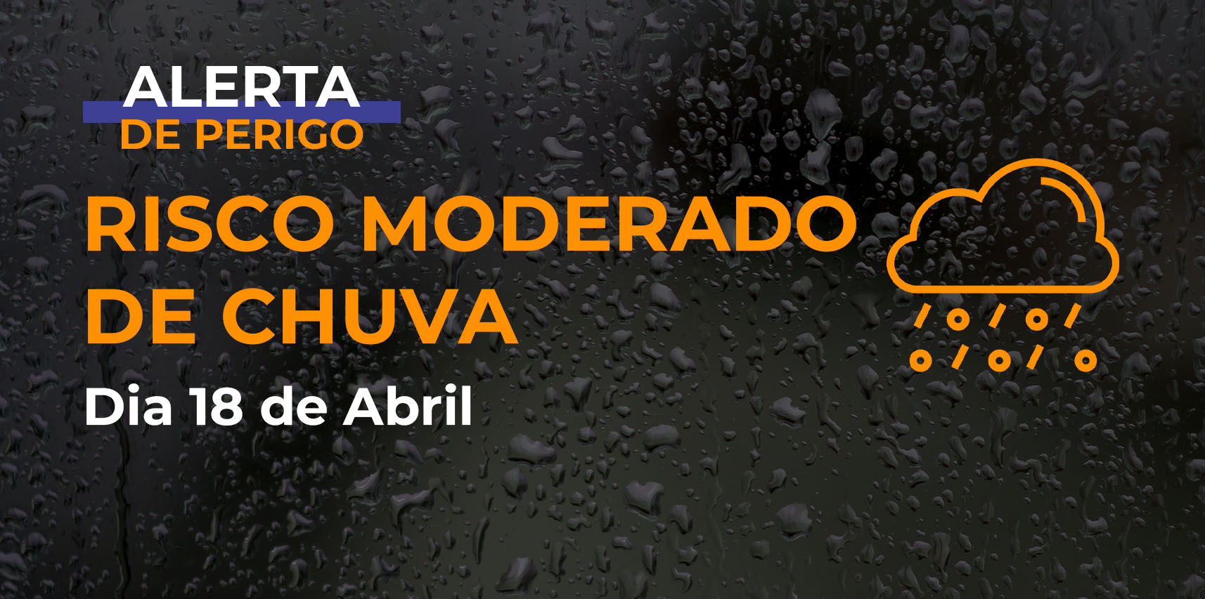 Defesa Civil de Vargem Alta emite alerta para o Risco Moderado de Chuva para esta quinta-feira, 18 de abril