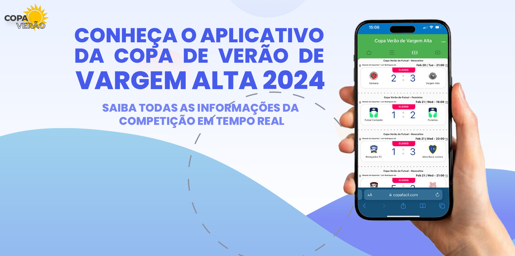Conheça o aplicativo oficial da Copa de Verão de Vargem Alta 2024