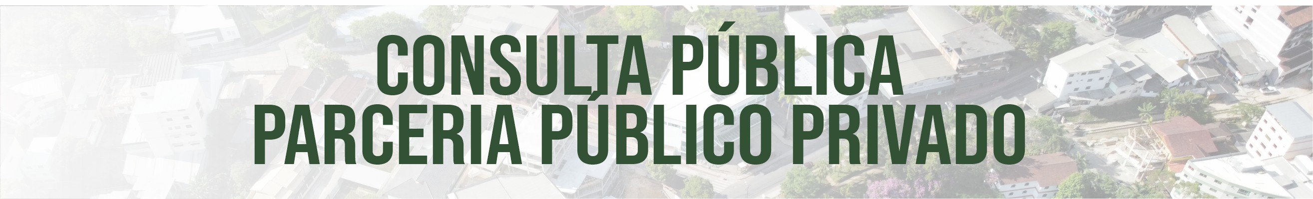 Consulta Pública - Parceira Público Privado