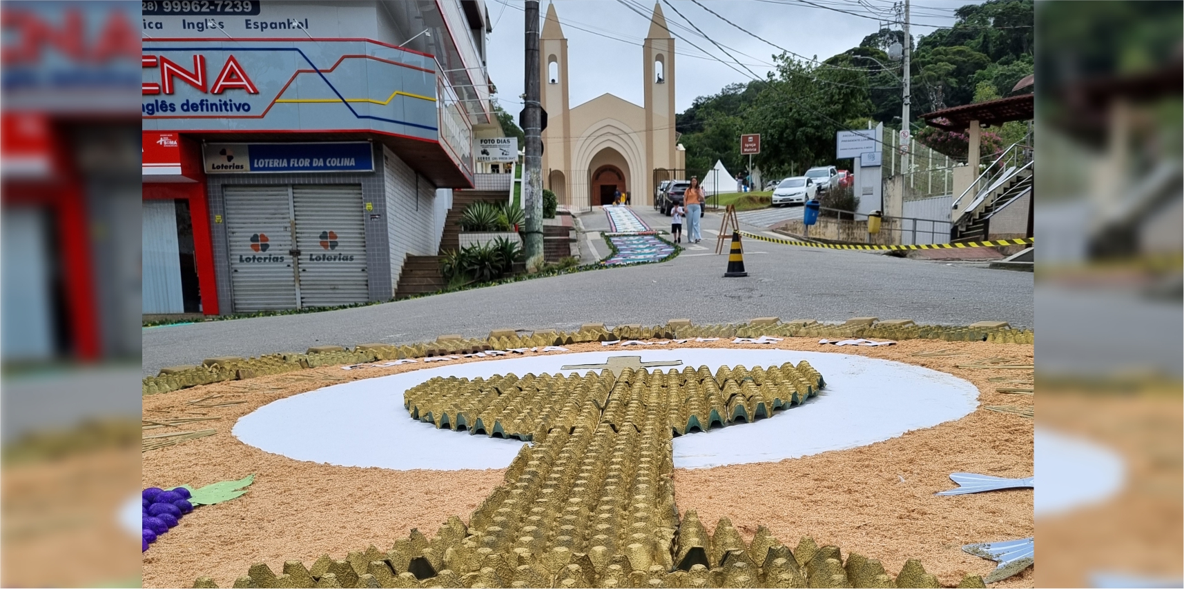 Ruas serão fechadas para elaboração de tapetes e procissão de Corpus Christi em Vargem Alta