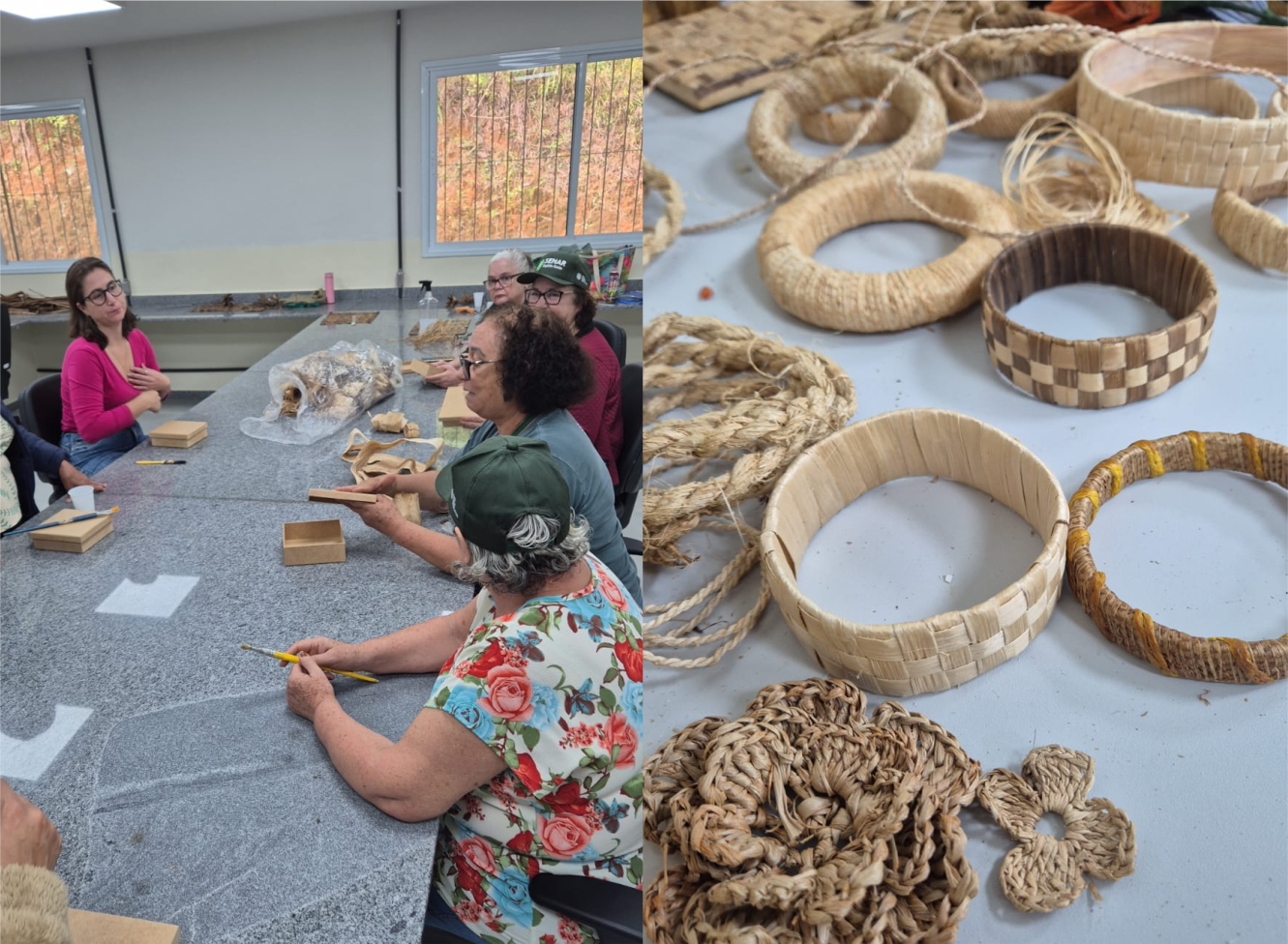 Imagem da notícia: Curso de Artesanato em Fibra de Bananeira promove capacitação, sustentabilidade e geração de renda em Vargem Alta